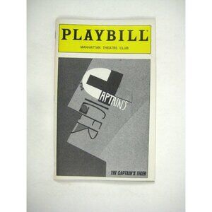 Captains Tiger Playbill 1999 Manhattan Theatre Felicity Jones Athol Fugard